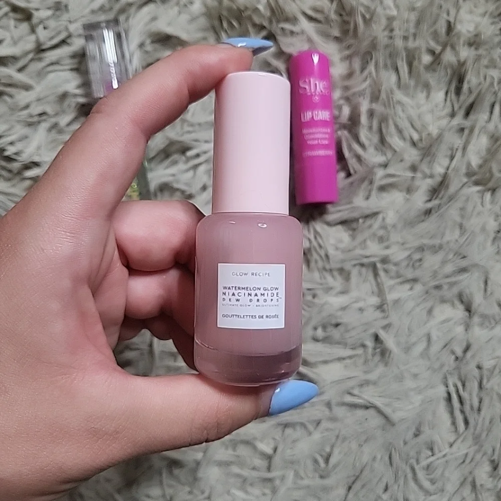 Beauty Bundle Glow Recipe Watermelon Glow Niacinamide Dew Drops Lips Plumping ✨️
